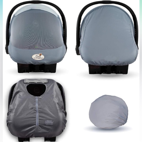 CozyBaby Combo Pack with Mesh Breathable Sun and Bug Cover- Lightweight Spring - Picture 1 of 6
